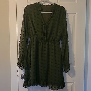 Dark green dress